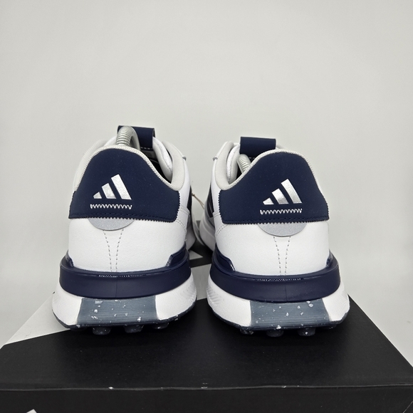 New adidas S2G Spikeless Leather 24 Golf White Navy Men\'s Shoes Size 13 main image 4